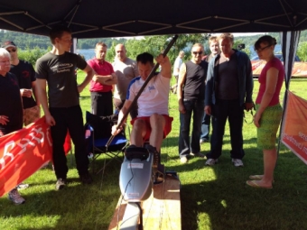 Juni 2013: Kajak-Ergometer beim Drachenbootfest in Ratzeburg